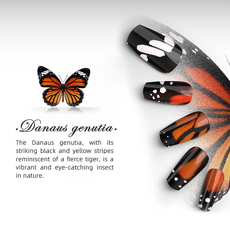 St Future Butterfly-Inspired Press-On Nails