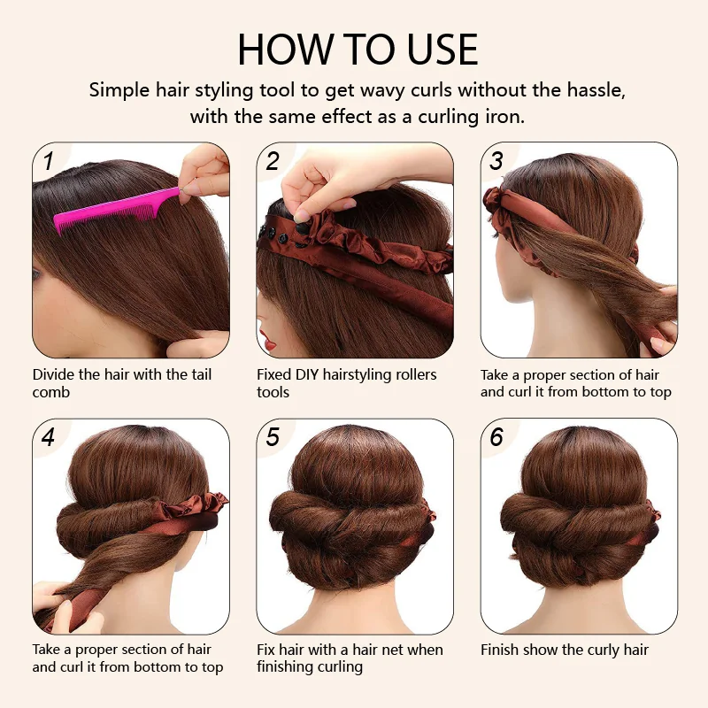 St Future Accesorios para el cabello con rizador sin calor