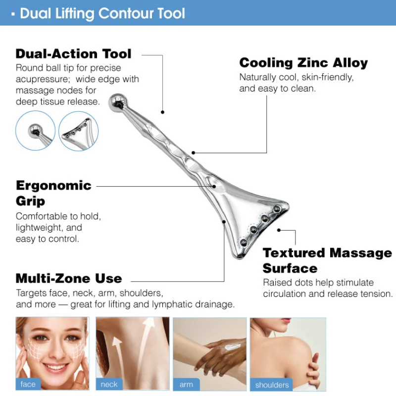 St Future Dual Lifting Metal Contour Massage Tool