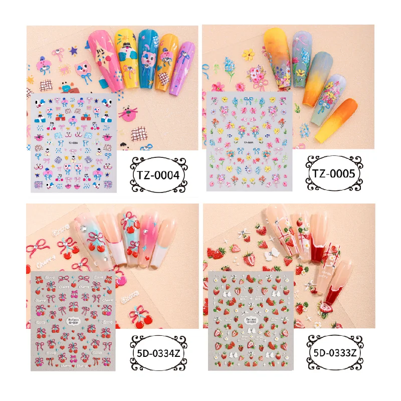 St Future Cloud Carve 3D Nail Art-Nail Stickers