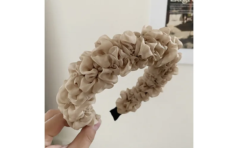 St Future Colección francés Satin Scarf-Bow Headband