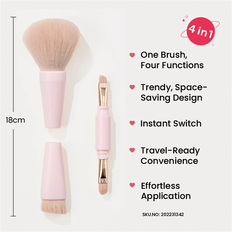 St Future 4-in-1 Quick-Switch Multi-Functional Makeup Brush