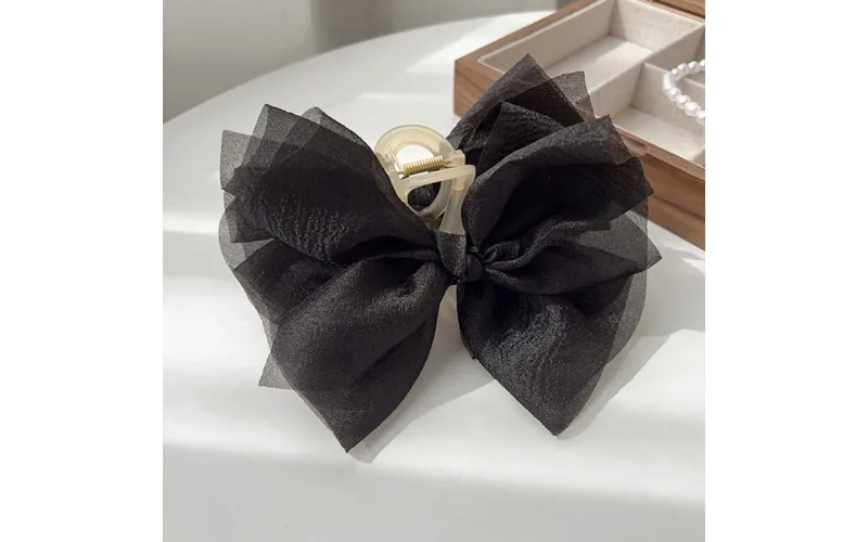 St Future Sheer Mesh Bow Claw Clip
