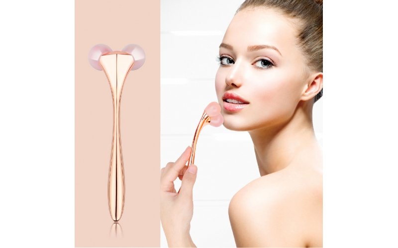 St Future Rouleau facial en quartz rose