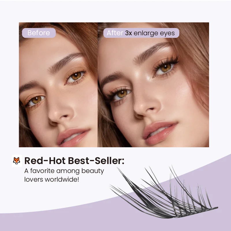 St Future Enchanted Mixed-Color Fox Segment Lashes