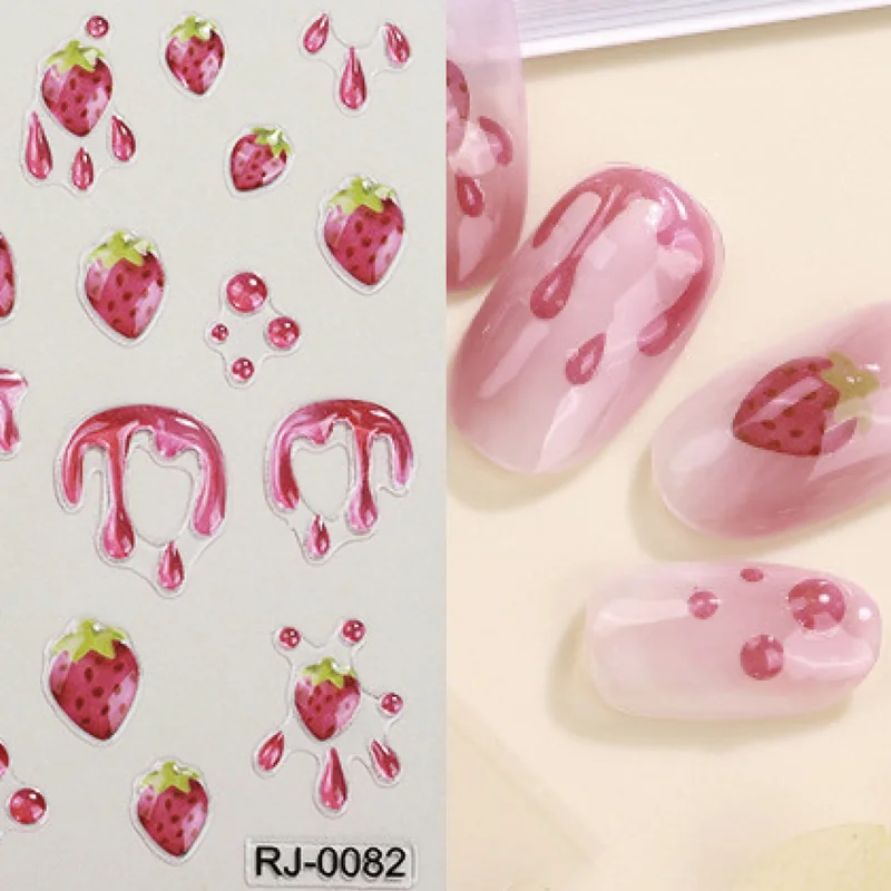 St Future 5D Embossed Nail Art Stickers