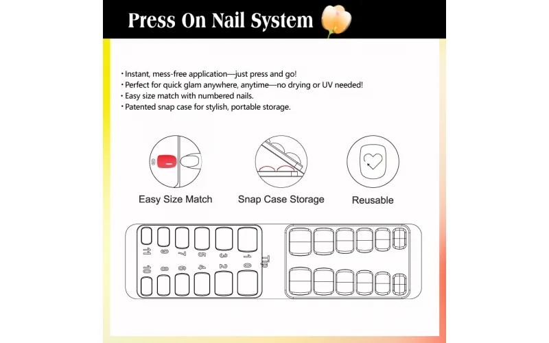 St Future No-Glue One-Step Press-On Nail System
