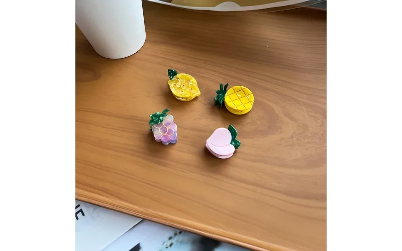 St Future Acetate Mini Fruit Hair Claw Collection