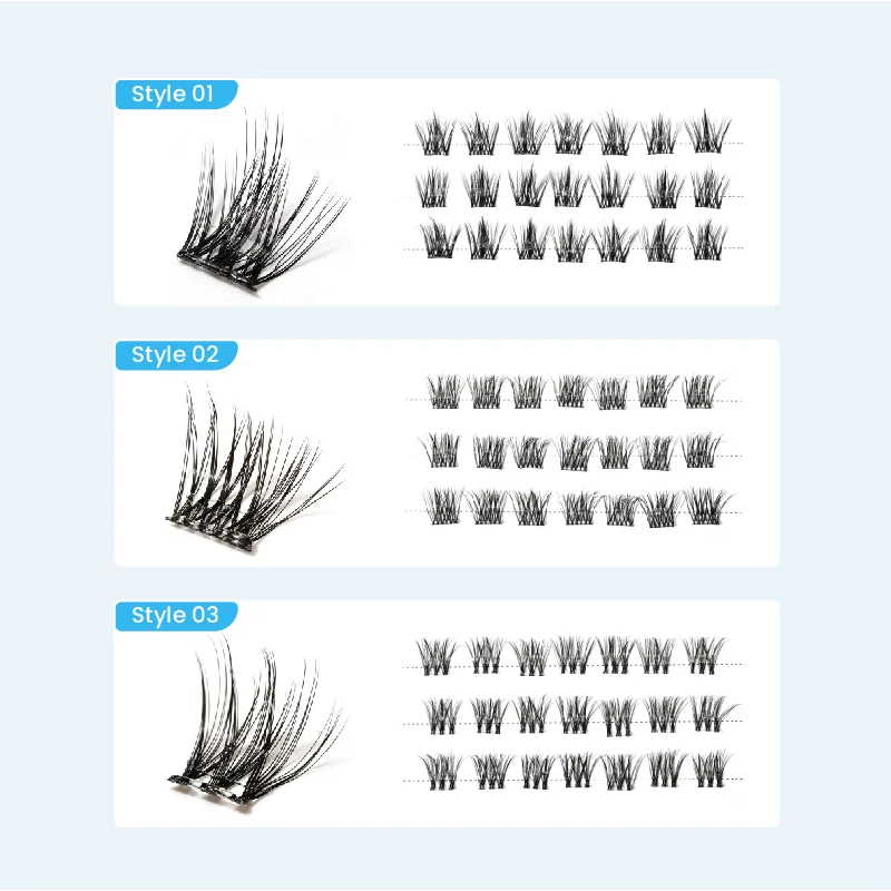 St Future All-Day Grip Dual-Layer Cluster Lashes