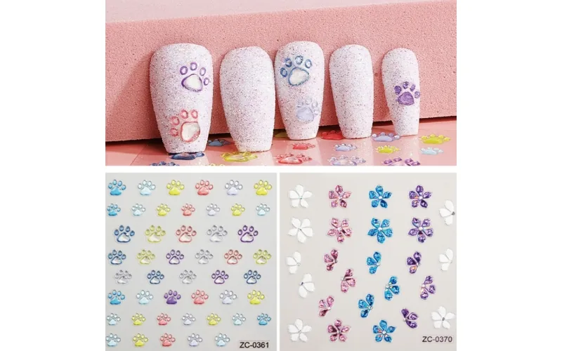 St Future 5D Embossed Nail Art Stickers