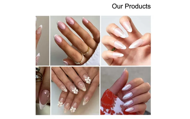 St Future Nude French Thematic Press-On Nails