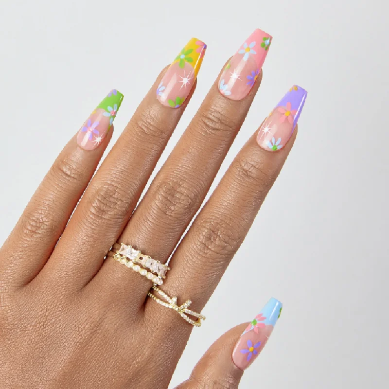 St Future Pastel Mismatched Spring Press-On Nails