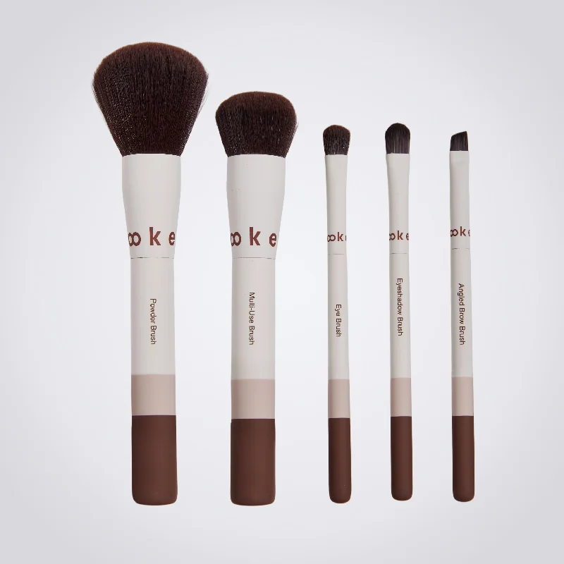 St Future Mocha Blend 5-Piece Soft Makeup Brush Set