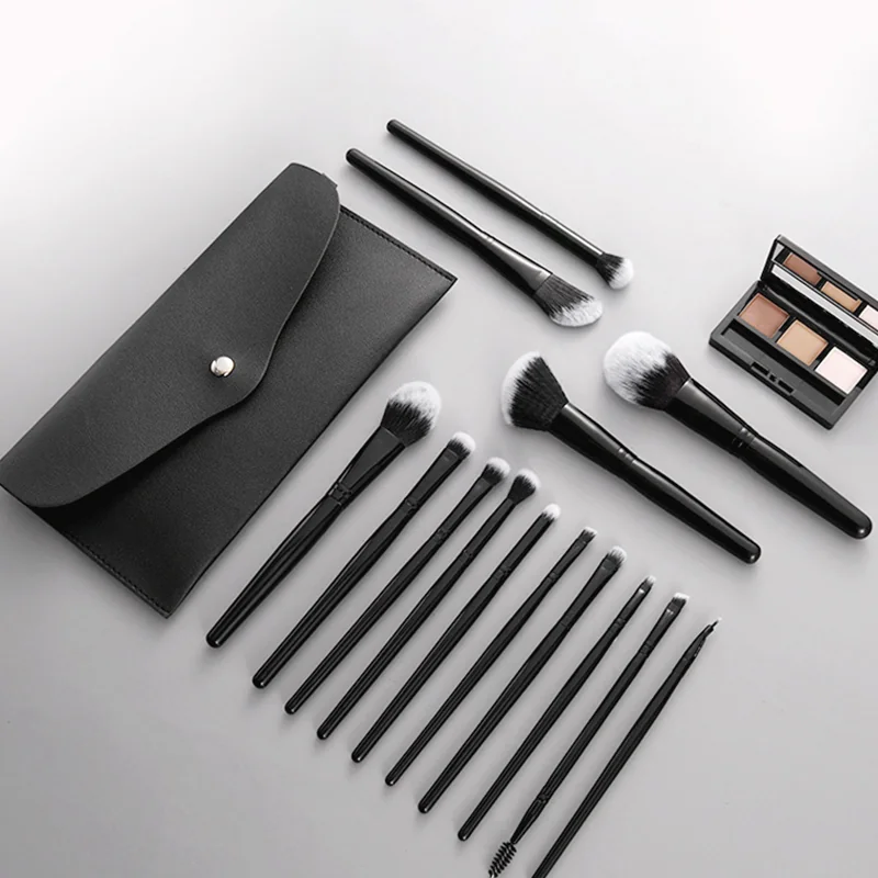 St Future 14-Piece Classic Black Makeup Brush Set