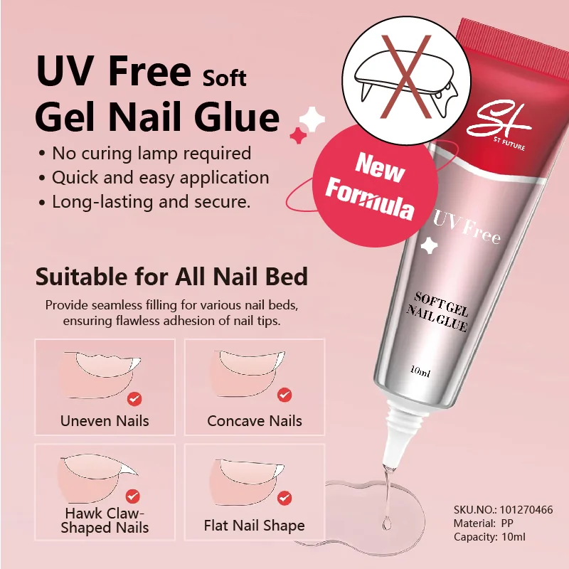 St Future UV-Free Soft Gel Nail Glue – Nail Care