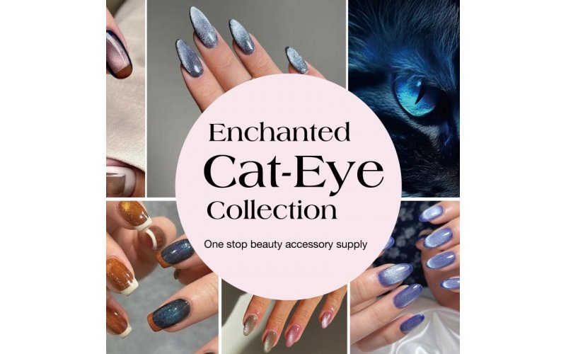 St Future French Geometric Cat-Eye Press-On Nails
