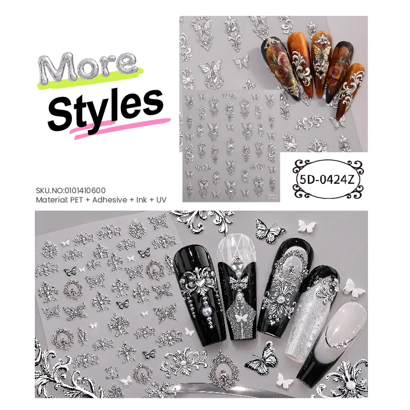 St Future Cloud Carve 3D Nail Art-Nail Stickers