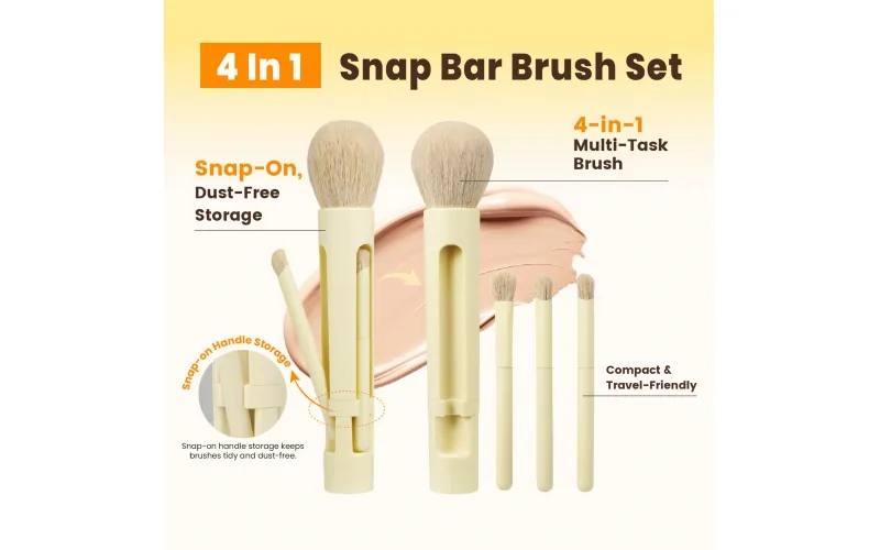St Future Colección de brochas de maquillaje modulares magnéticas todo en uno