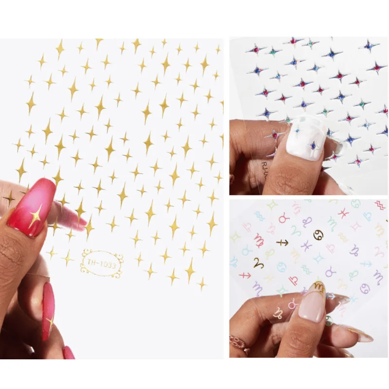 St Future Holographic Star Nail Stickers