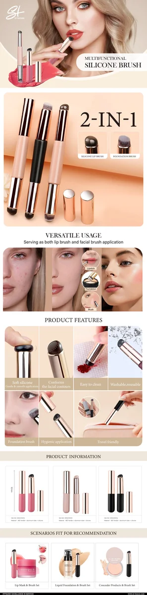 St Future 2-in-1 Silicone Lip & Foundation Makeup Brush