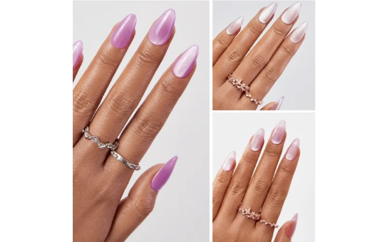 St Future French Geometric Cat-Eye Press-On Nails