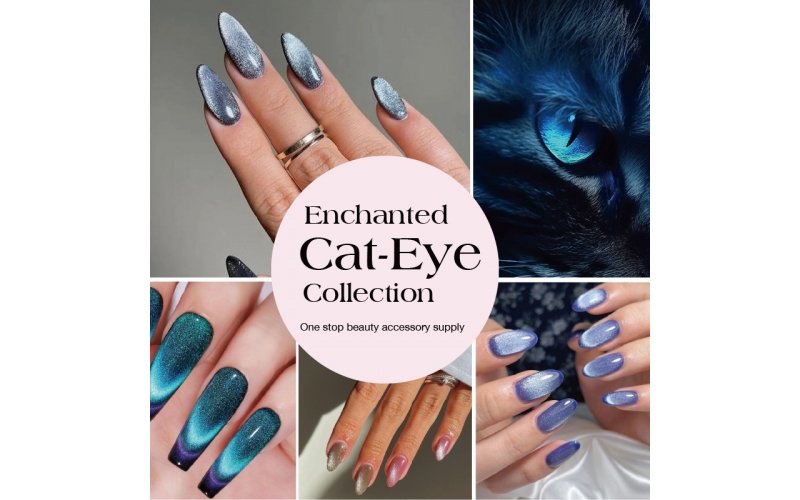 Phantom Chameleon Cat-Eye Press-On Nails