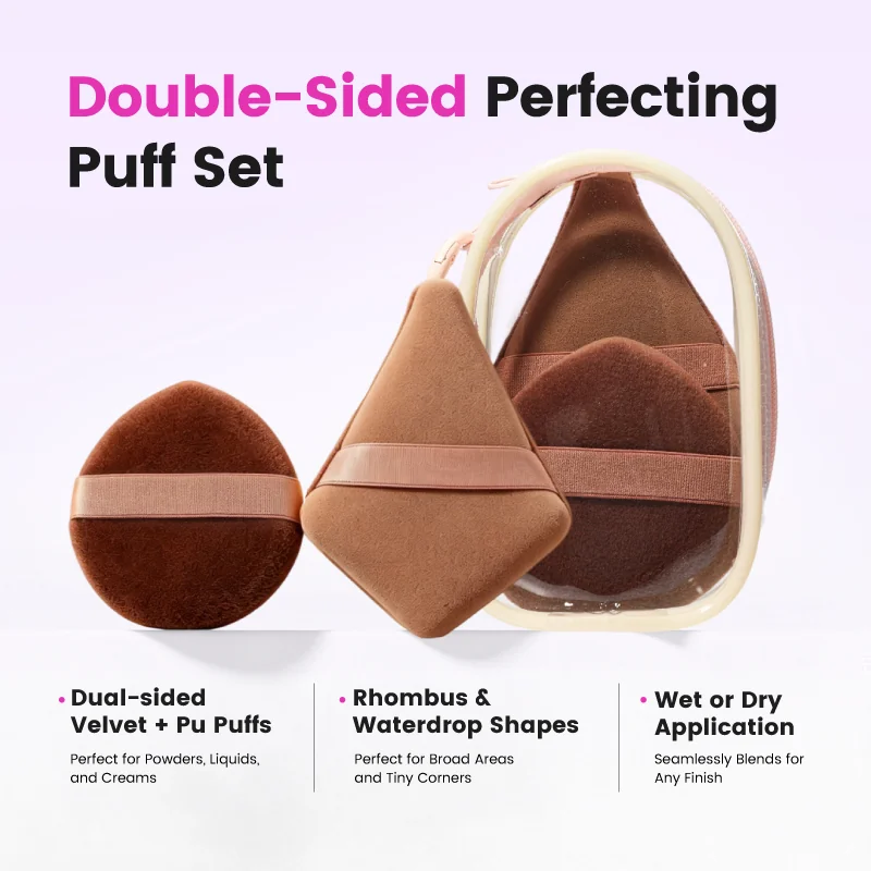 St Future Mini Double-Sided Travel Puff Set