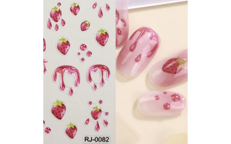 St Future 5D Embossed Nail Art Stickers