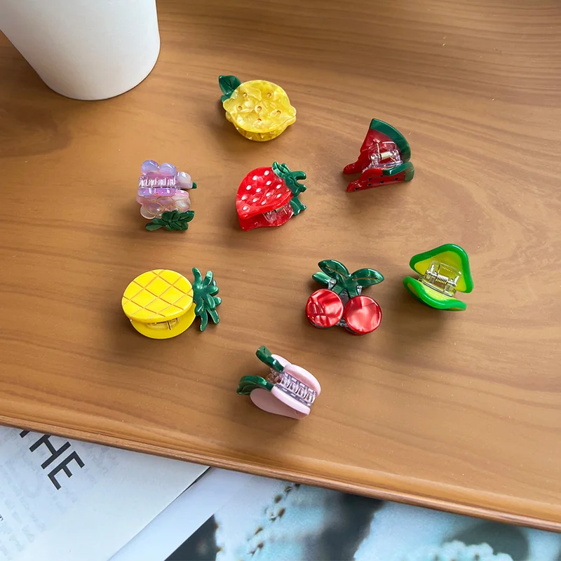 St Future Acetate Mini Fruit Hair Claw Collection