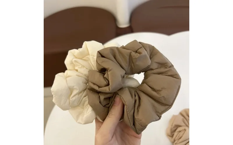 St Future Puffer-Fabric Cloud Scrunchie Collection