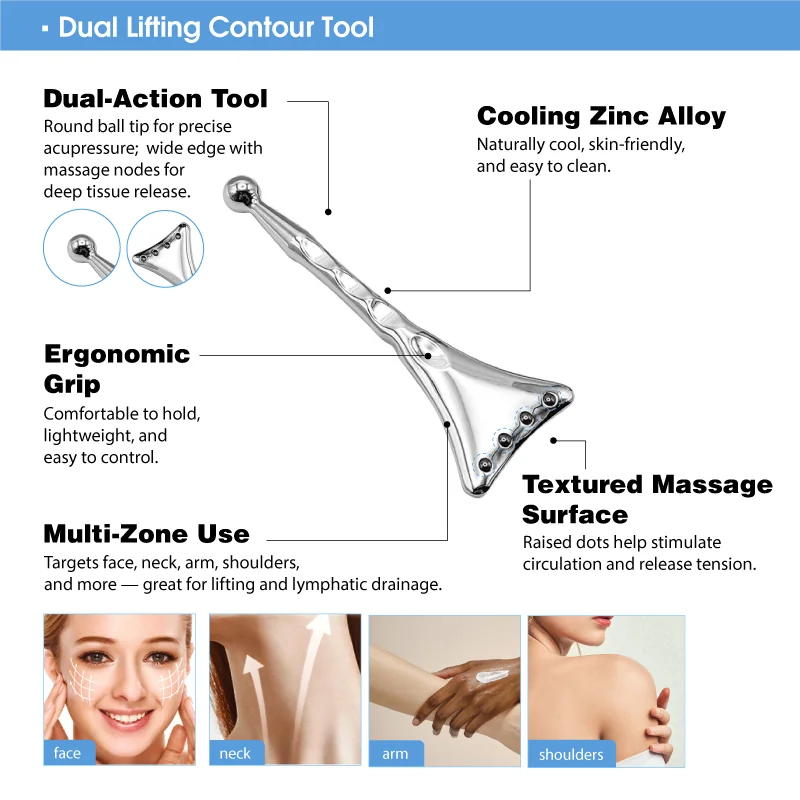 St Future Metal Massage Collection Multifuncional Massage Tool Vital Point