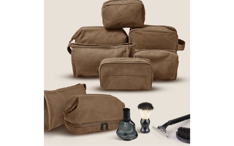 Men's Water-Resistant Waxed Canvas Wash Bag Collection