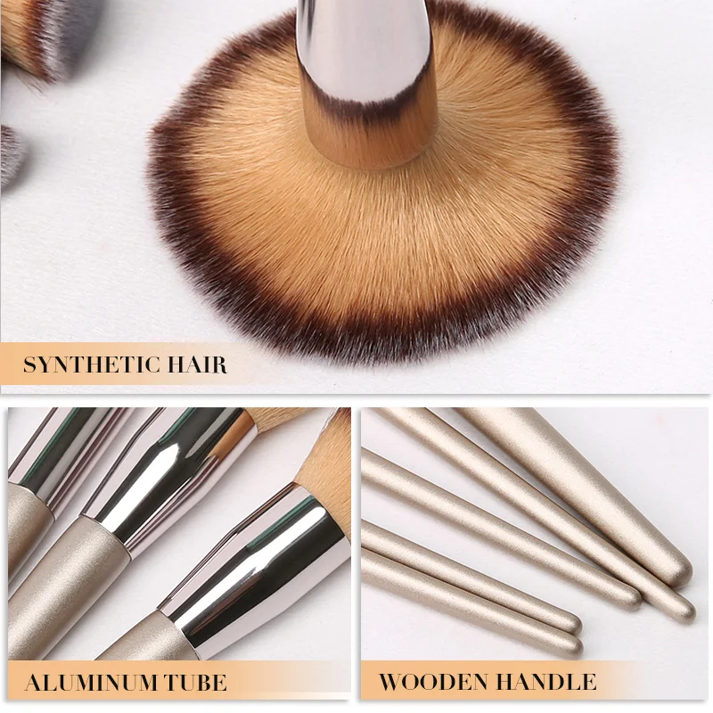St Future 10-Piece Champagne Makeup Brush Set