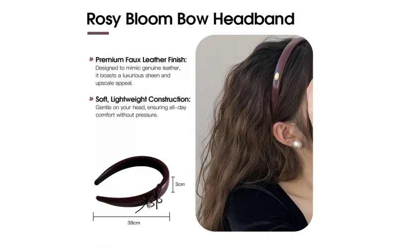 St Future PU-Leather Headband & Bow Collection
