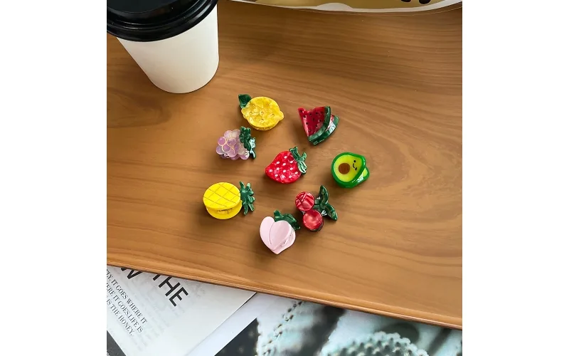 St Future Acetate Mini Fruit Hair Claw Collection