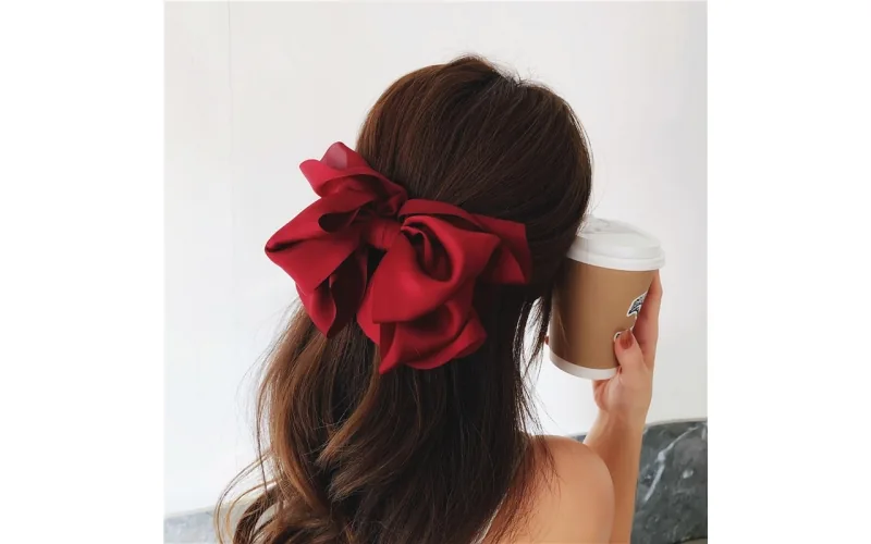 St Future Lightweight Chiffon Double-Bow Hair Clip
