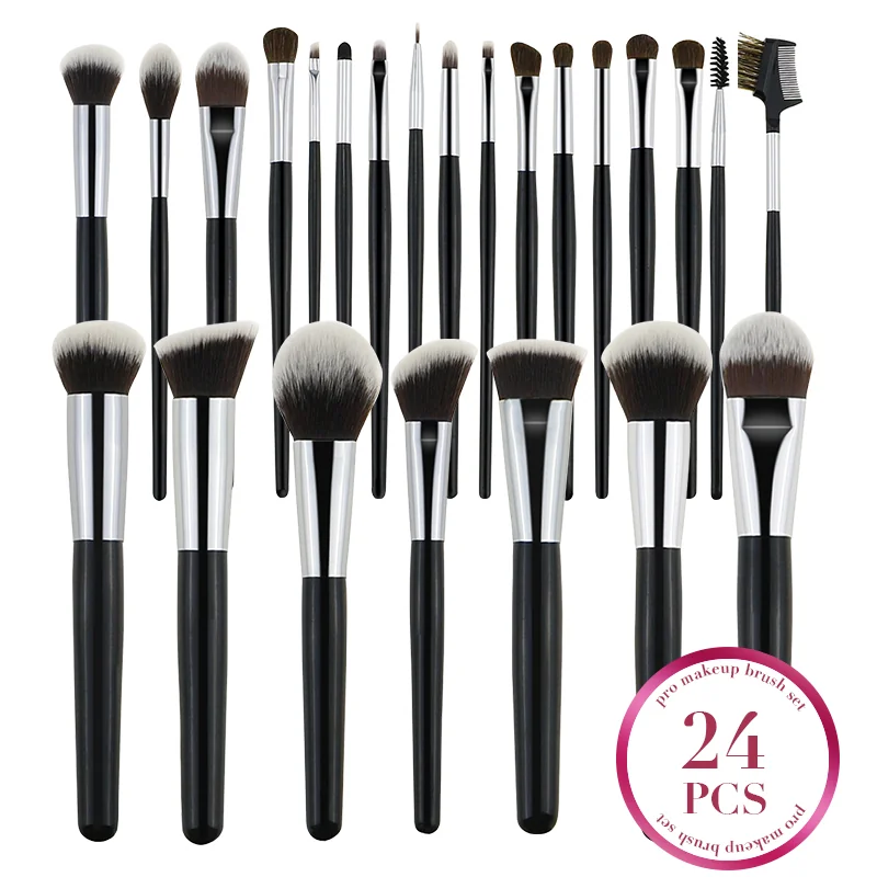 St Future Collection de pinceaux de maquillage professionnels de 24 pièces