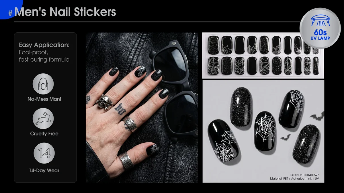 St Future Urban Edge Men's Press-On Nails