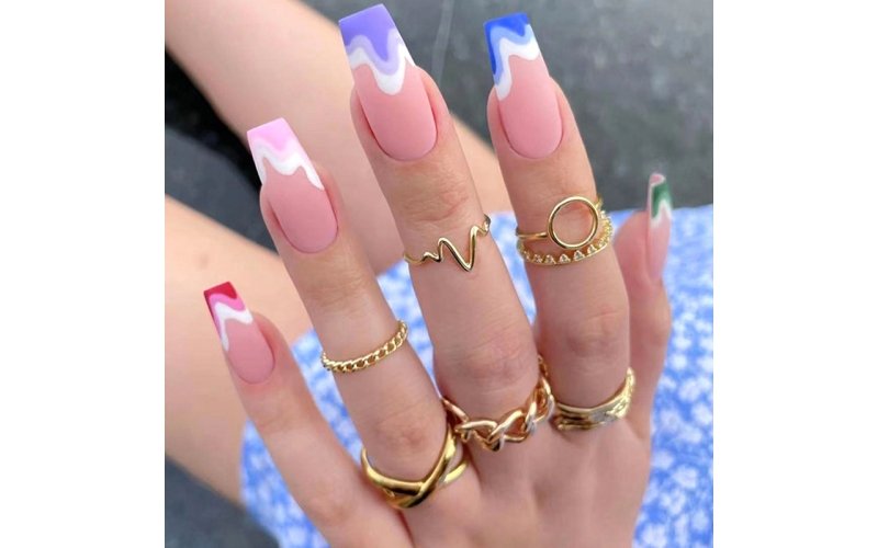 24-Piece Comic Pop-Art Press-On Nails