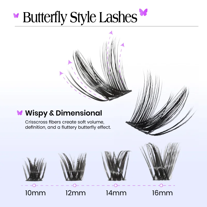 St Future Rose Fairy and Butterfly-Style Strip Lashes
