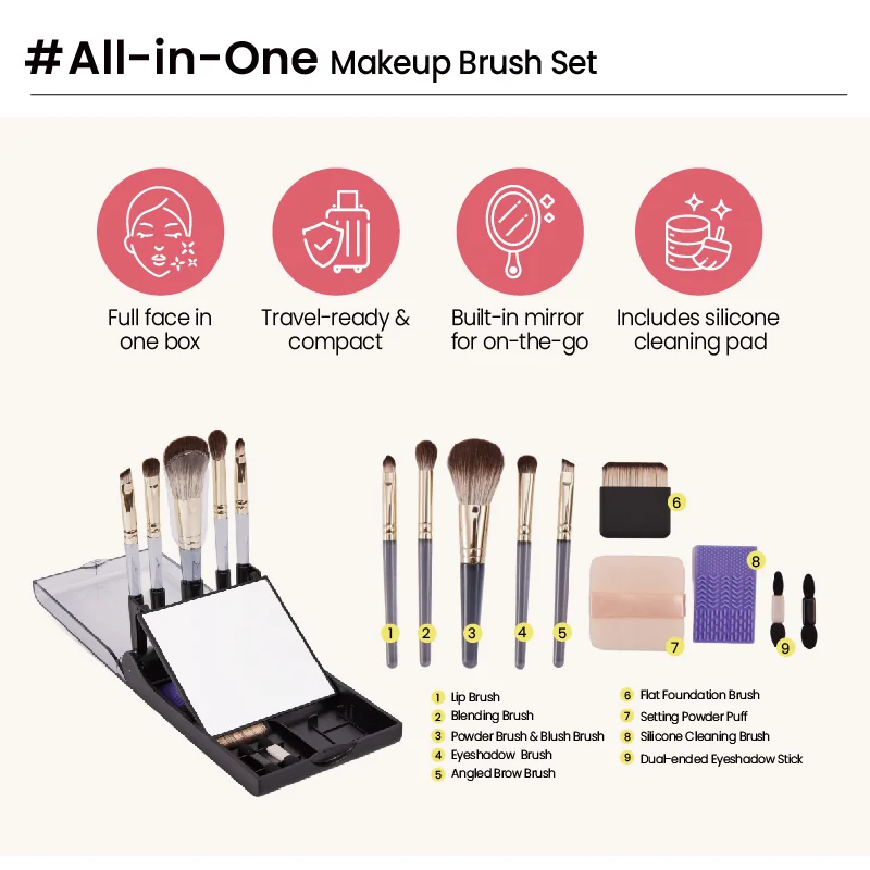 St Future Portable Makeup Brush Set