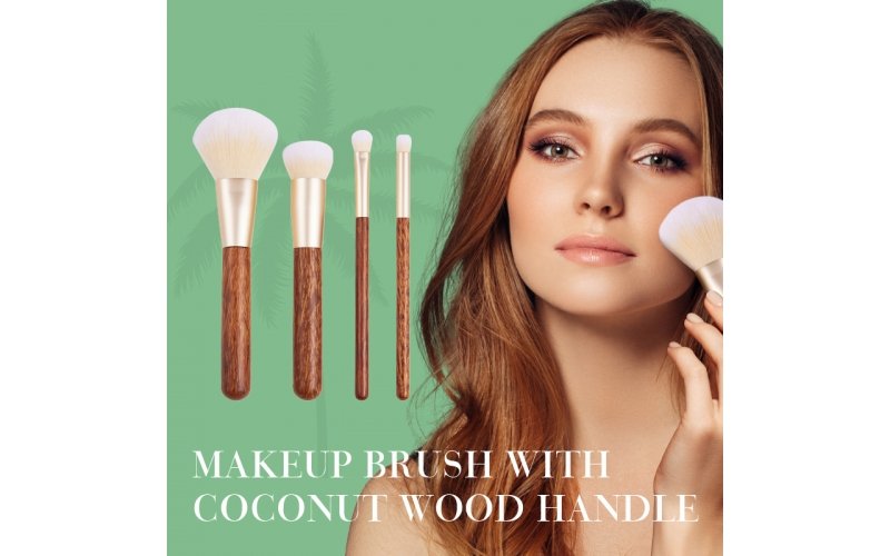 Coconut-Wood Handle Makeup Brush