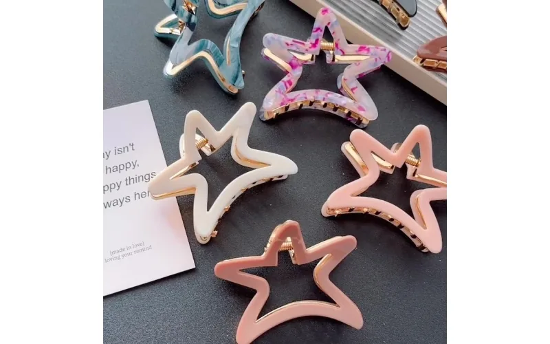 St Future Nearly Unbreakable Acetate Star Claw Clip Collection