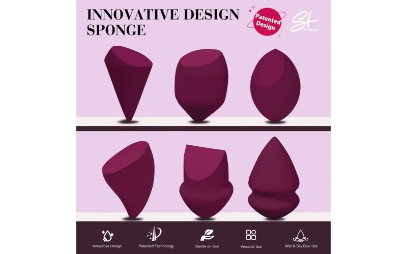 St Future Innovative Multi-Shape Makeup Sponge Collection