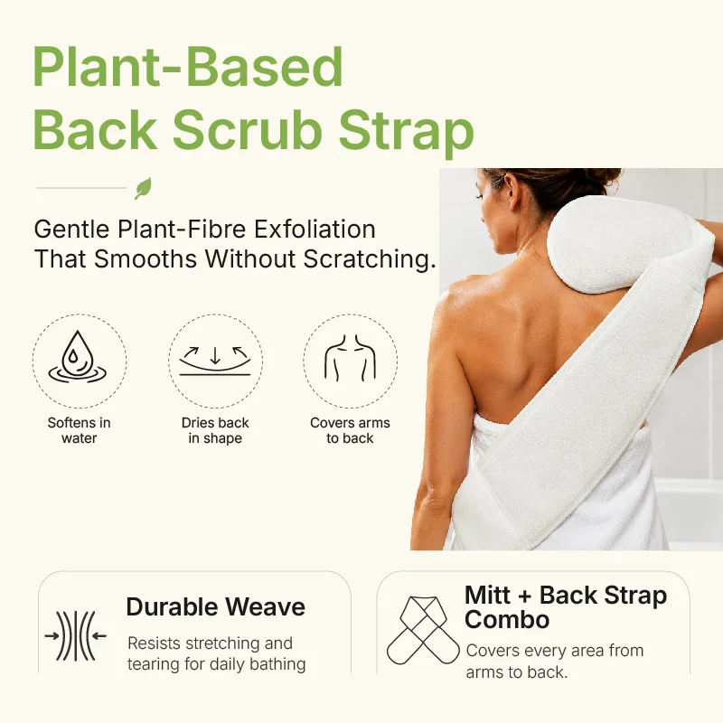 St Future 92.4% Plant-Fiber Back Scrub Strap