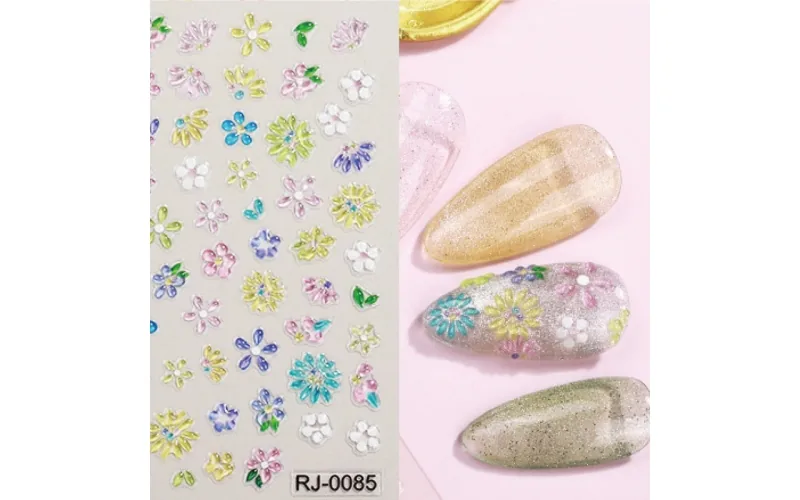 St Future 5D Embossed Nail Art Stickers