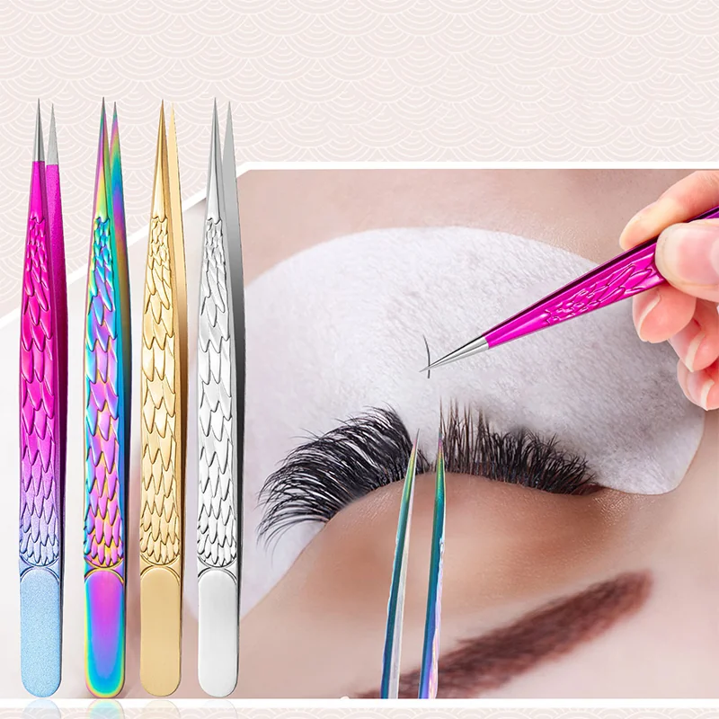 St Future Eyelashes Tweezers Stainless Steel High Quality Tweezers for Eyelash Extensions kits