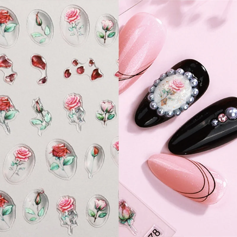 St Future 5D Embossed Nail Art Stickers