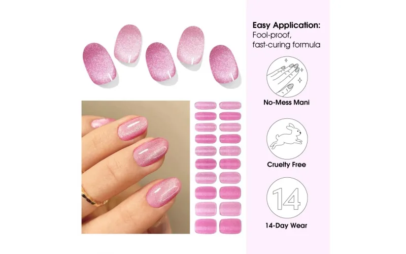 St Future Cat-Eye Semi-Cured Gel Nail Strips