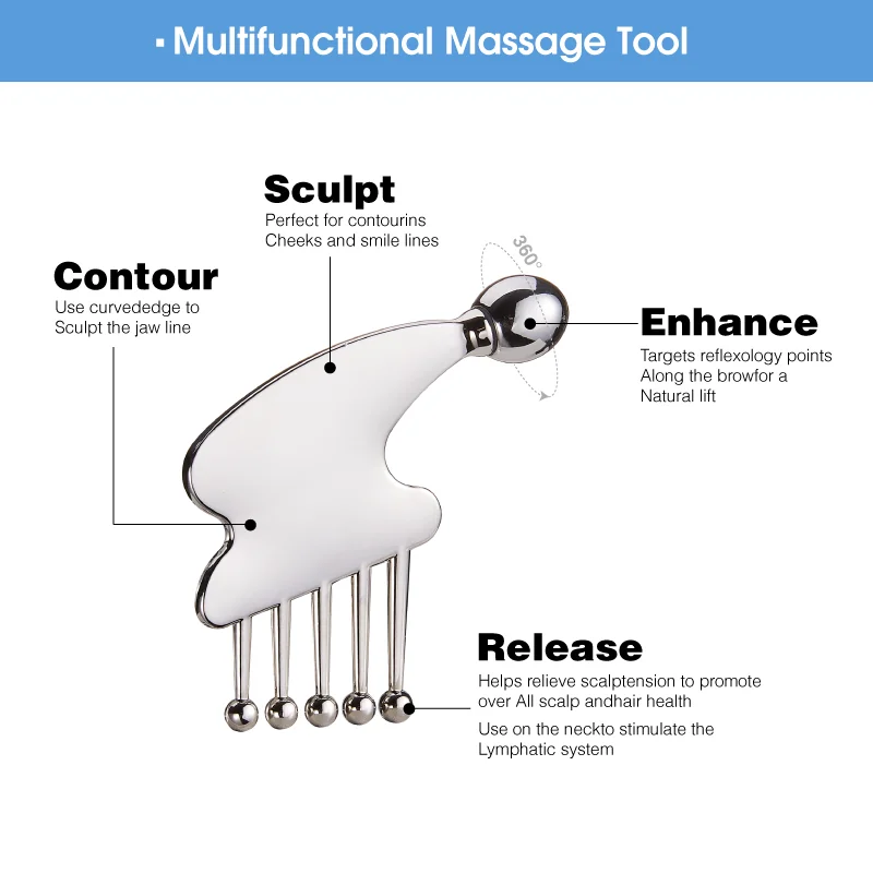 St Future Metal Massage Collection Multifuncional Massage Tool Vital Point